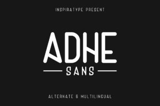 Adhe Family: A Modern Sans Serif Typeface for Handmade Branding