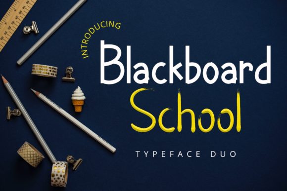 Blackboard School: The Playful Typeface That Elevates Small Business Branding