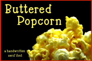 Buttered Popcorn Typeface Review: A Fun Serif for Digital Brands