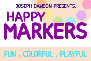 Happy Markers: The Playful Sans Serif Font for Modern Branding