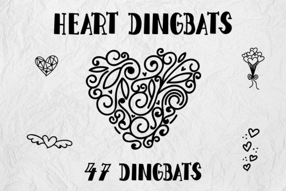 Heart Dingbats: A Modern Typeface for Digital Branding