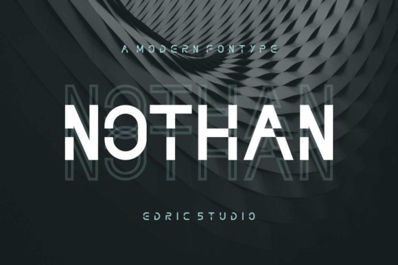Nothan: A Futuristic Sans Serif Font for Modern Brand Identity