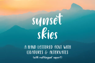 Sunset Skies: A Playful Sans Serif for Modern Brand Identity