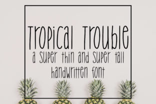 Tropical Trouble: A Tall, Skinny Sans Serif for Bold Brand Identity