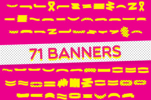 Yellow Dingbat Banners: A Playful Display Typeface for Campaign Graphics